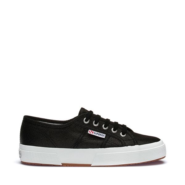 Superga 2750 Lamew Black Sneakers - Women's Sneakers USA | US7997406